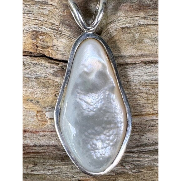 Barse Sterling Silver Pendant With Mother Of Pearl Teardrop14.73g - Picture 2 of 7